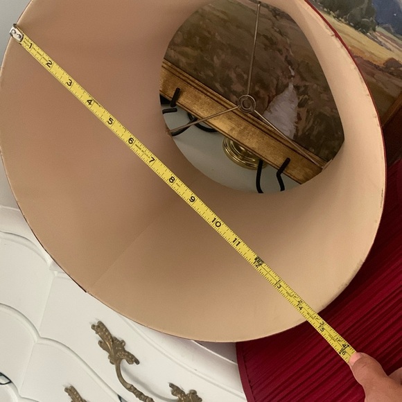 Set of 2 Elegant Pleated Lampshade Urbanest Mushroom Pleated Maroon traditional - Picture 9 of 14